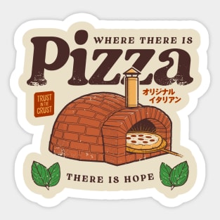 Pizza: A Taste of Hope Sticker